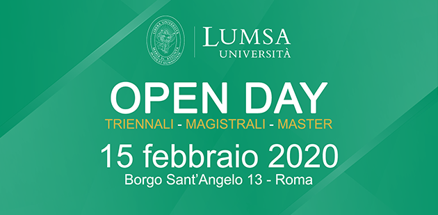 Sabato 15 febbraio Open Day a Roma per i corsi di laurea 2020-2021