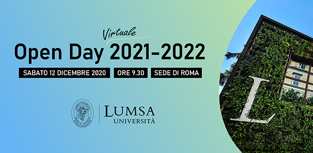 Sabato 12 dicembre 2020 Open Day Virtuale per la sede di Roma