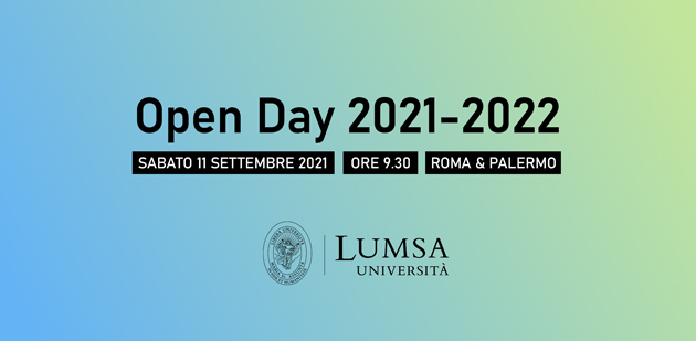 Sabato 11 settembre 2021 Open Day dell’Università LUMSA
