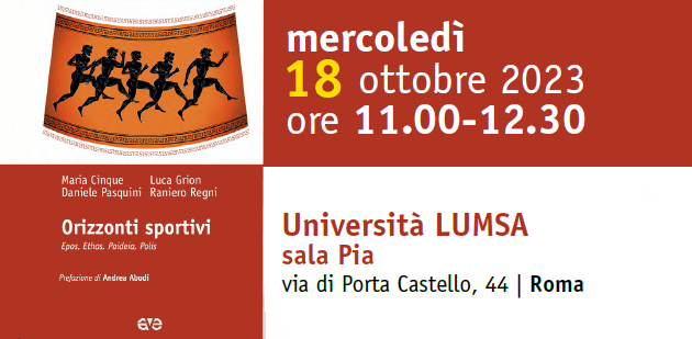 Presentazione del libro “Orizzonti sportivi. Epos, Ethos, Paideia, Polis”