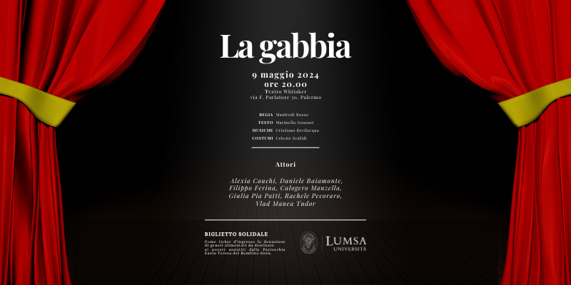 La Gabbia: a Palermo lo spettacolo teatrale
