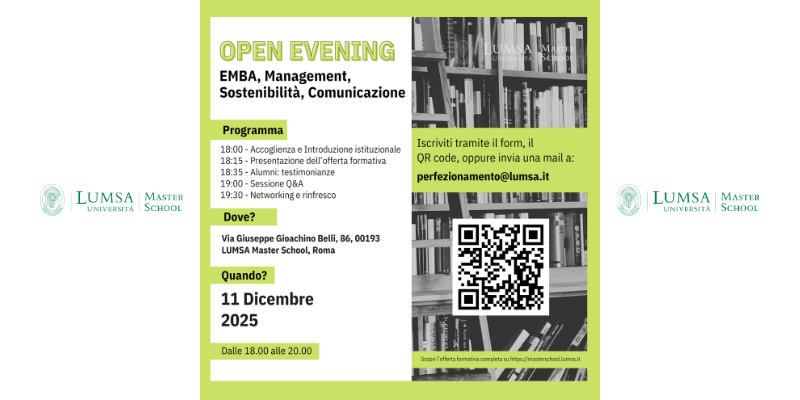 Open Evening 27 novembre 2025
