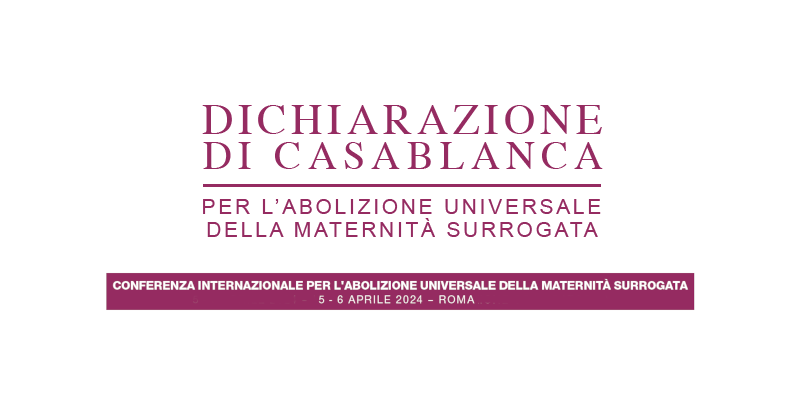 conferenza internazionale abolizione maternità surrogata 5 e 6 aprile 2024