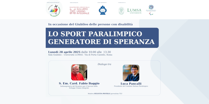 Lo sport paralimpico generatore di Speranza