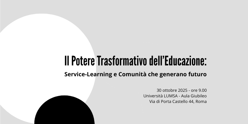Il Potere Trasformativo dell’Educazione Service-Learning e Comunità che generano futuro