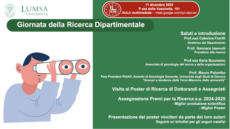 Giornata della ricerca - Scienze umane - 2025