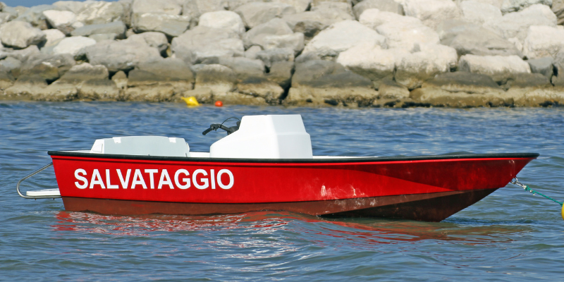 imbarcazione per il salvataggio in mare