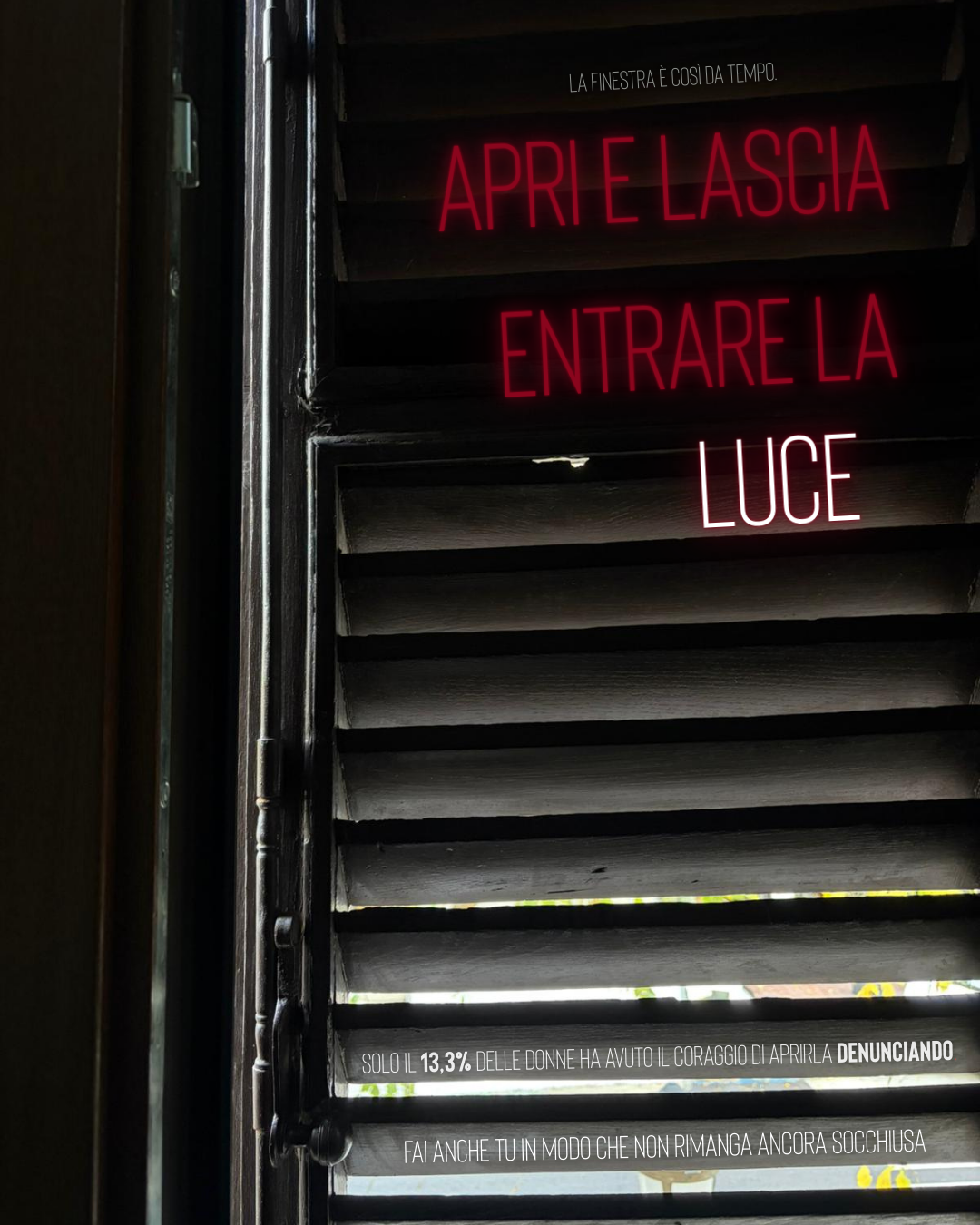 1 - Apri e lascia entrare la luce