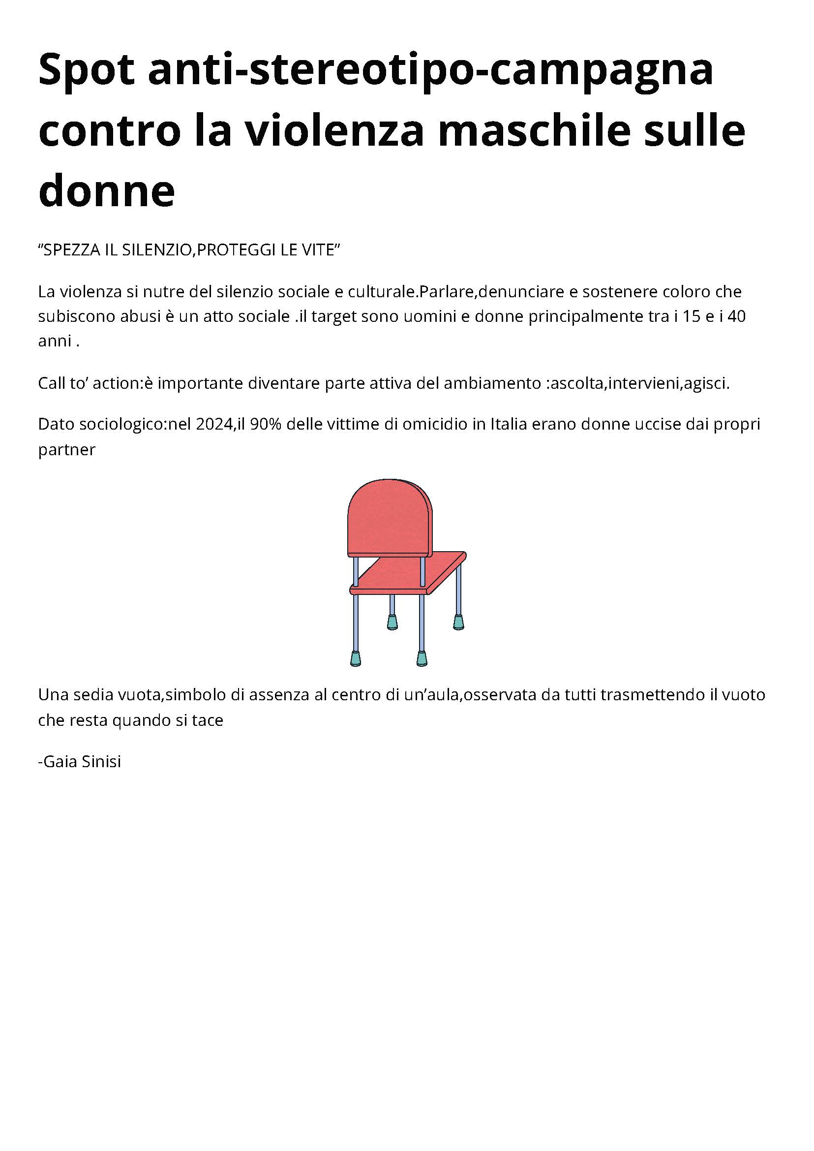 12 - Spezza il silenzio proteggi le vite