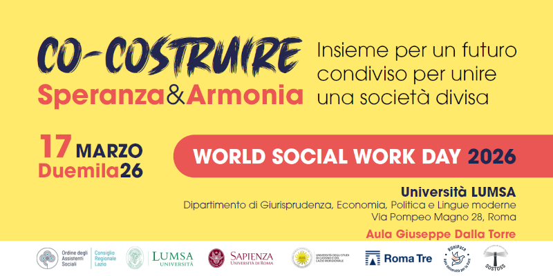 Evento per la Giornata mondiale del servizio sociale 2026