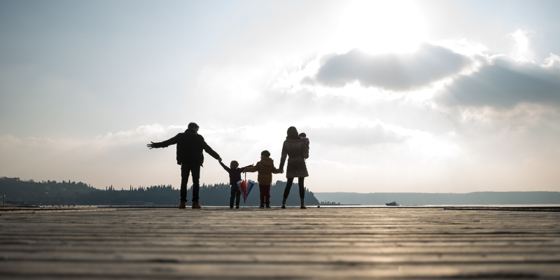 famiglia con bambini