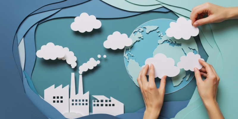 Immagina che rappresenta il cambiamento climatico