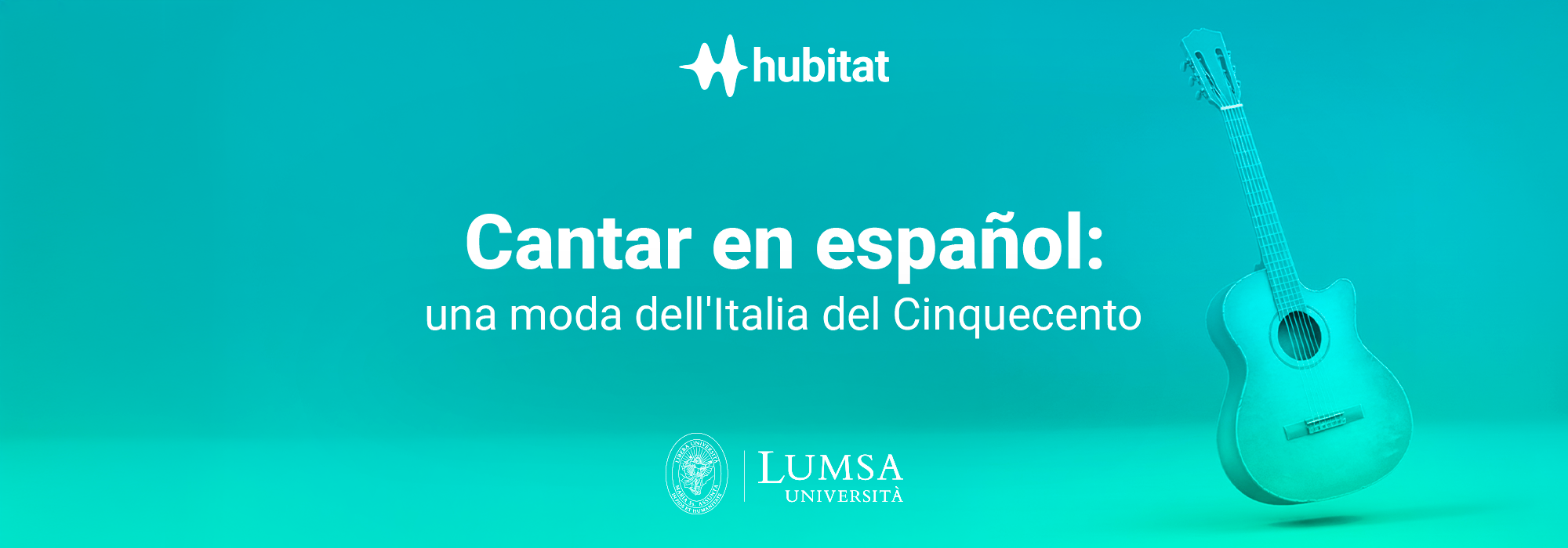 https://backoffice.lumsa.itGrafica di una chitarra per il podcast Hubitat della LUMSA