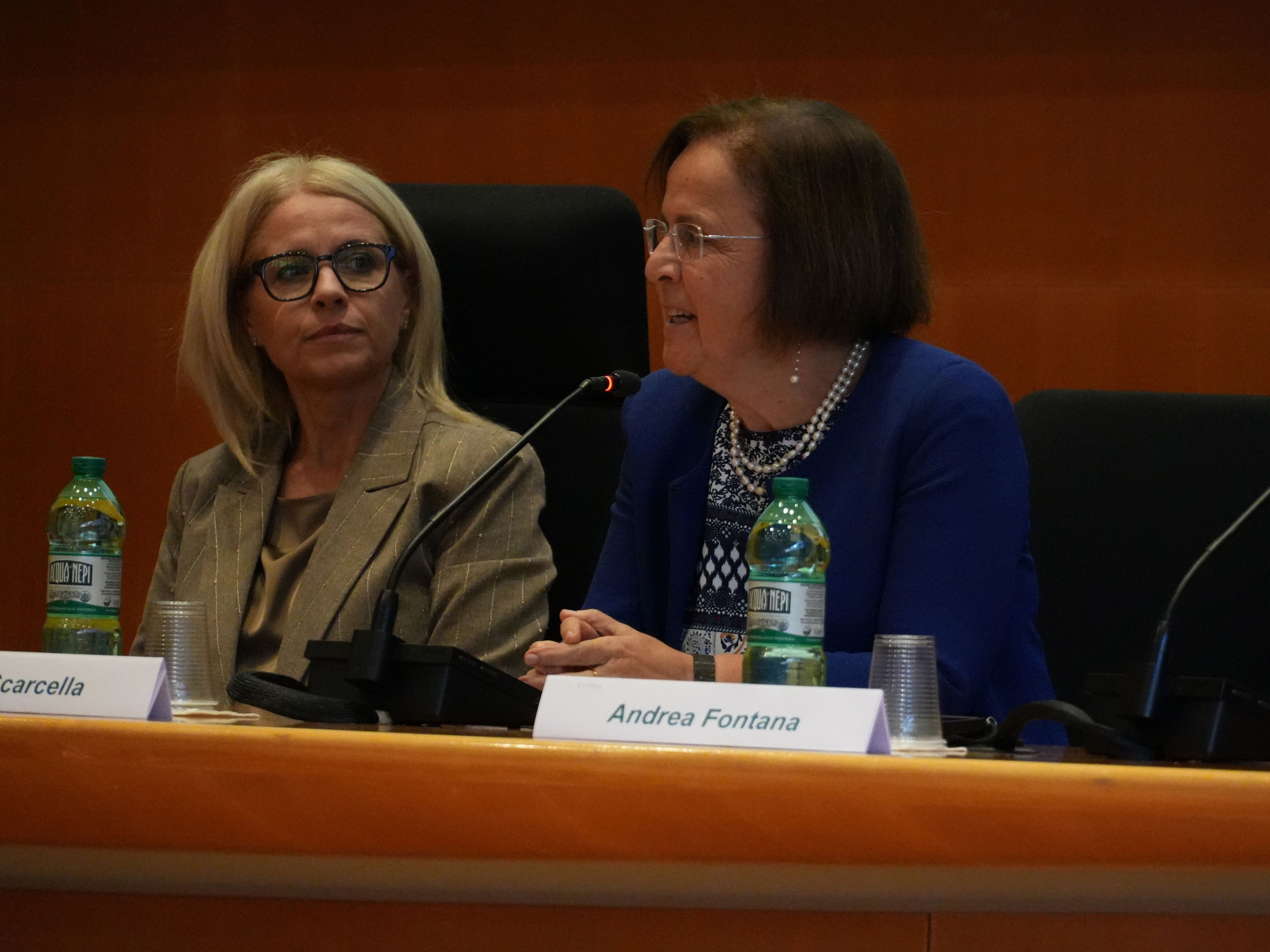 Foto delle docenti Caterina Fiorilli e Paola Scarcella