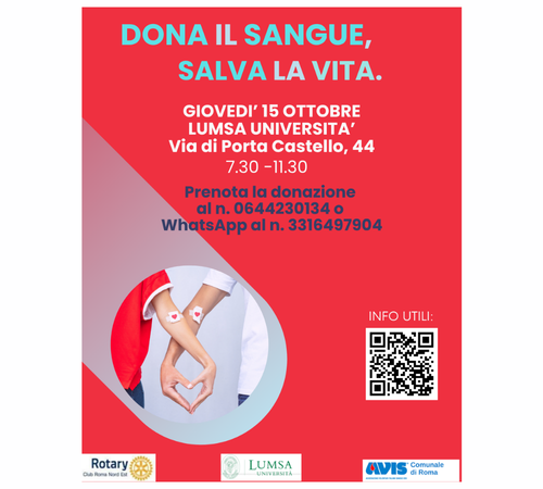 Dona il sangue, salva la vita