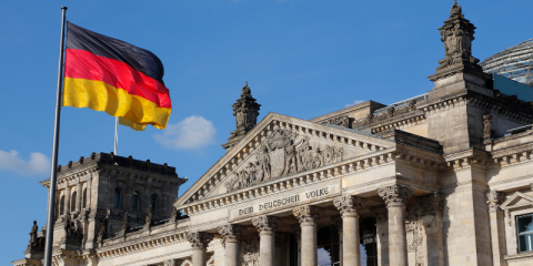 Bandiera tedesca a Berlino