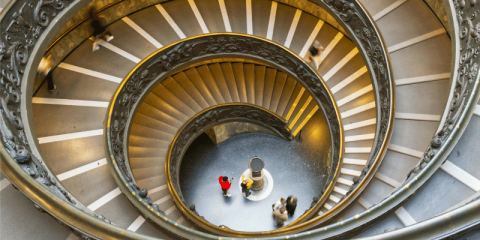 Scale interne ai Musei Vaticani